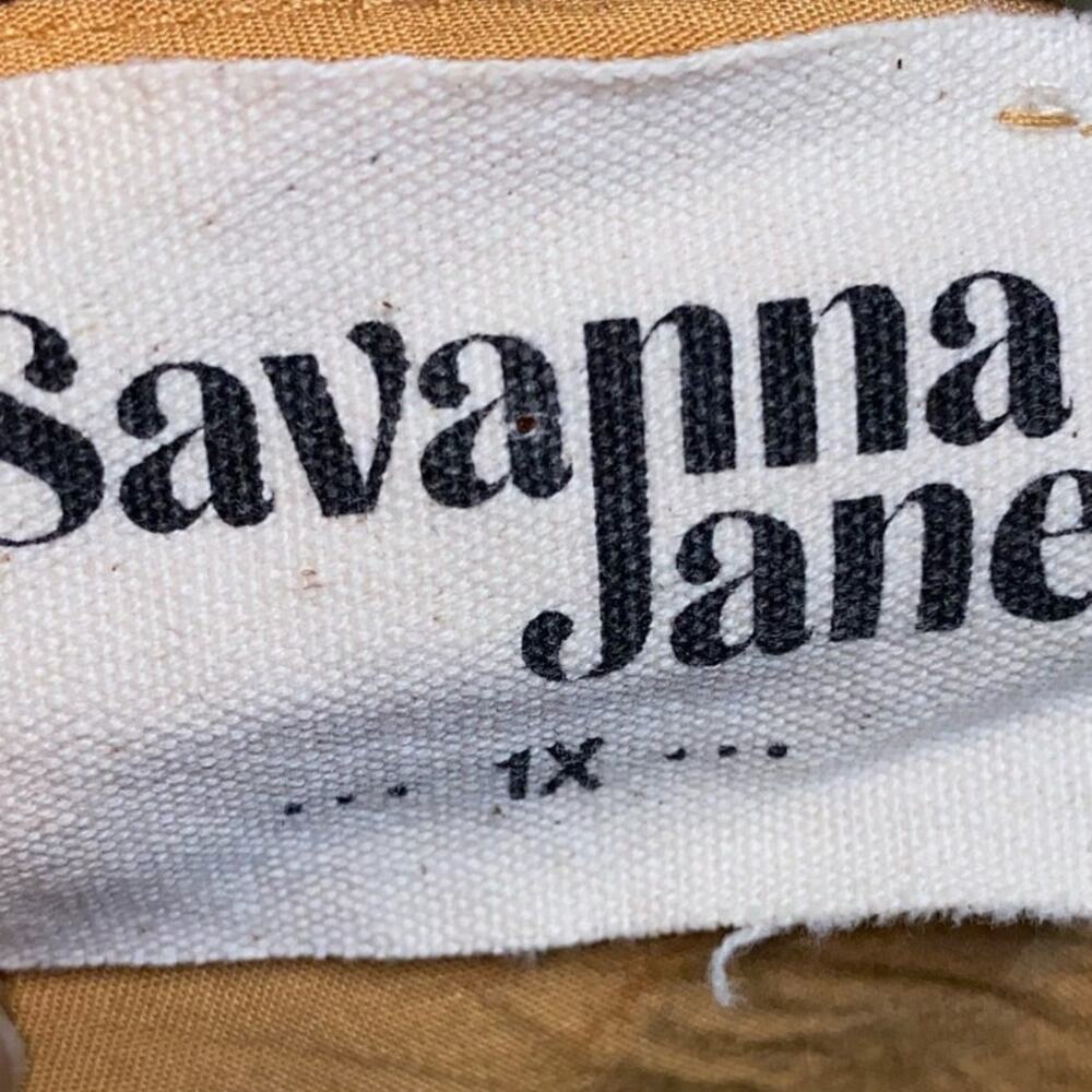 Savanna Jane Marigold Embroidered Long Sleeve Blouse Plus Size 1X - Picture 12 of 12